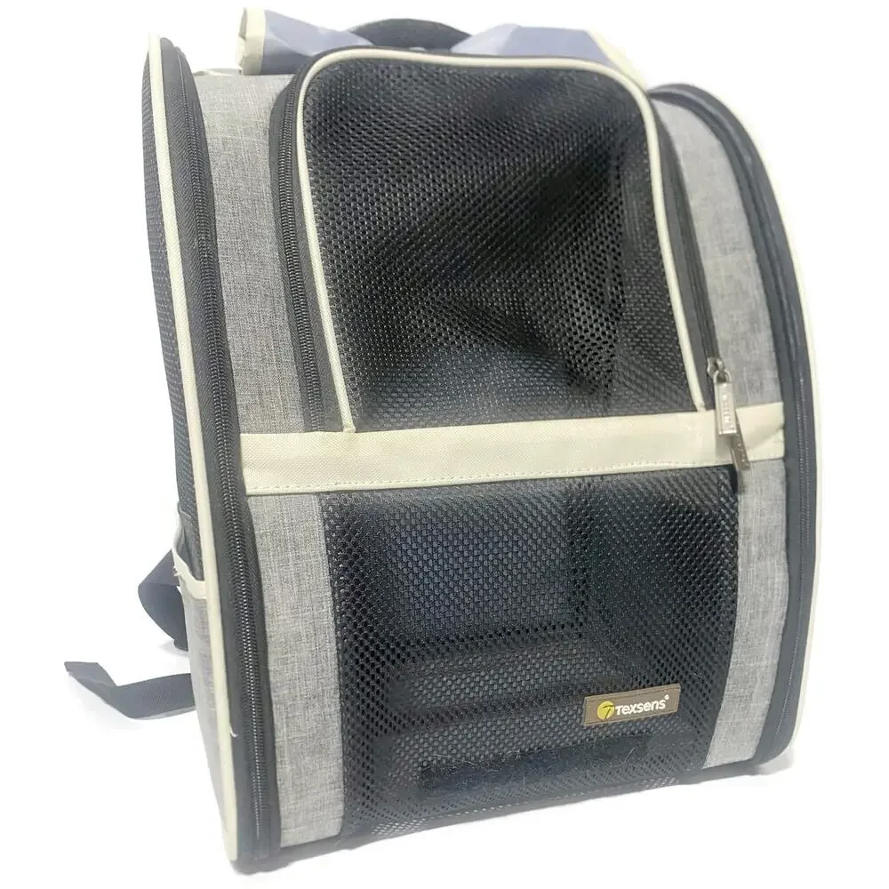Texsens Innovative Traveler Bubble Backpack Pet Carrier Cats Dogs Black Gray